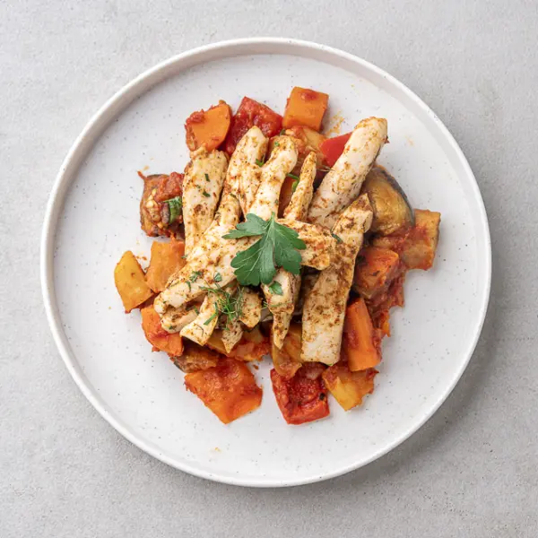 Barath Spiced Chicken With Vegetable Hara